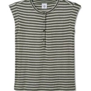 cabi Cap Sleeve Henley